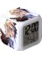 Wekity Anime Çalar Saat Tek Parça LED Kare Saat Zaman, Sıcaklık, Alarm, Tarih ile Dijital Çalar Saat (Yurt Dışından) 1