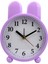 Çocuk Çalar Saat, Karikatür Çalar Saat Küçük Tavşan Çalar Saat, Öğrenci Çocuk Ev Dekorasyonu Masaüstü Saati (Desensiz Mor) (Yurt Dışından) 1