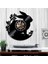 Müzik Vinil Kayıt Duvar Saati - Bunny Nostaljik Retro Duvar Saati - Vinil Saat - Oturma Odası Duvar Dekoru - Müzik Aşığı Için Eşsiz Hediyeler (Yurt Dışından) 4