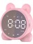 Kablosuz Şarjlı Dijital Çalar Saat, Ayna LED Ekran Bluetooth Hoparlör Fm Saatli Radyo, USB Bağlantı Noktalı, Ev Ofis Yatak Odası Için Taşınabilir Çift Alarm (Pembe) (Yurt Dışından) 1