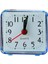 Mini Kare Kuvars Saat Seyahat Çalar Saat Yatak Odası Ev Masa Saati - Mavi (Yurt Dışından) 3