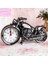 Motosiklet Çalar Saat Retro Motosiklet Çalar Saat Vintage Motosiklet Saat Vintage Raf Saat Vintage Çalar Saat Ev Ofis Masaüstü Dekor ( Pil Gümüş ) (Yurt Dışından) 3