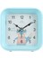 3.78 Inç Basit Stil Gece Lambası ile Dilsiz Öğrenci Çocuk Yetişkin Sevimli Saat Yatak Odası Başucu Küçük Çalar Saat (Mavi) (Yurt Dışından) 1