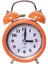 3.15'' Retro Ikiz Zil Çalar Saat Pille Çalışan Sessiz Hareketsiz Başucu Masası Arkadan Aydınlatmalı Analog - Turuncu, 12X8X5CM (Yurt Dışından) 1