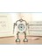 Dişli Robot Çalar Saat Paslanmaz Çelik Metal, Yanıp Sönen Göz Işığı ve El Klipsli Uyandırma Saati (Sarı) (Yurt Dışından) 3