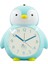 Justup Çocuklar Çalar Saat Sevimli Penguen Çalar Saat Gece Işığı ile Erteleme Çalar Saat --- Göl Mavi (Yurt Dışından) 1