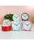 Analog Çalar Saat, 4 Inç Süper Sessiz, Geçmeyen, Gece Işıklı Küçük Saat, Pille Çalışan, Basit Tasarım, Yatak Odası Için, Başucu, Masa-Pembe (Yurt Dışından) 3