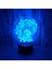 3D Sörf Gece Işık Ht 16 Renk Değiştirme Uzaktan Kumanda Dokunmatik Anahtarı Dekor Optik Illusion Lamba LED Masa Masa Lambası Çocuk Noel Doğum Günü Hediyesi (Stil R) (Yurt Dışından) 1