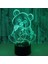 Dev Panda Ayı 3D Illusion Lambalar 7 Renk Değişen Dokunmatik Masa Masa LED Gece Lambası Çocuklar Için Harika Hediyeler (Yurt Dışından) 2