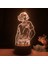 3D LED Gece Işığı, Hts Anime Karakterleri 3D Illusion Lamba Çocuk Odası Dekoratif Işık;hts --- Desen O (Siyah Koltuk) (Yurt Dışından) 1