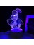 3D Illusion Lamba Anime Karakter 3D LED Gece Aydınlatması Çocuk Yatak Odası Dekoru Için Dokunmatik Uzaktan Kumanda - Stil 3 (Ortak Taban) (Yurt Dışından) 1