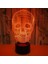 3D Kafatası Lambaları, 3D Gece Lambası, Inanılmaz Illusion Lambalar Gece Lambası LED Gece Lambası Çocuklar Için Optik Lamba Hediyesi 7 Renk Değişimi Görsel Lamba (Yurt Dışından) 1