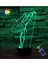 Yaratıcı 3D Taekwondo Gece Ht Işık Ht 16 Renk Değiştirme Uzaktan Kumanda Dokunmatik Anahtarı Dekor Optik Illusion Lamba LED Masa Masa Lambası Çocuk Noel Doğum Günü Hediyesi (Stil O) (Yurt Dışından) 4