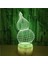Yaratıcı Kabak Modeli 3D Görsel Gece Işık LED 16 Renk Uzaktan Kumanda Atmosfer Masa Lambası USB Uyku Aydınlatma Yatak Odası Dekor Çocuklar Hediye (Stil 4) (Yurt Dışından) 4