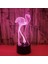 Optik Illüzyon 3D Flamingolar Gece Işık 16 Renk Değiştirme USB Powered Uzaktan Kumanda Dokunmatik Anahtarı Dekor Lamba LED Masa Masa Lambası Çocuk Noel Doğum Günü Hediyesi (Yurt Dışından) 3