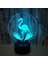 3D Flamingo Gece Işık Ht 16 Renk Değiştirme USB Güç Uzaktan Kumanda Dokunmatik Anahtar Dekor Lamba Optik Illusion Lamba LED Masa Masa Lambası Çocuk Noel Doğum Günü Hediyesi (Yurt Dışından) 4