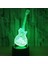 Renk Değişen Gece; Ht Lamba 3D Atmosfer Ampul Işık; Ht 3D Görsel Yanılsama LED Lamba Çocuklar Için Oyuncak Noel Doğum Günü Hediyeleri (Gitar) (Yurt Dışından) 2