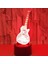 Renk Değişen Gece; Ht Lamba 3D Atmosfer Ampul Işık; Ht 3D Görsel Yanılsama LED Lamba Çocuklar Için Oyuncak Noel Doğum Günü Hediyeleri (Gitar) (Yurt Dışından) 3