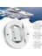 Zoroom 4 Adet Tekne Iç Aydınlatma, 12 V LED Tekne Güverte Iç Işık 3 Inç Yuvarlak Beyaz 6 LED Kıç Kıç Aynası Çapa Işığı (Yurt Dışından) 5