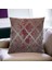 Geometrik Desenli Bordo Kabartmalı Kırlent Kılıfı 45CM*45CM 1