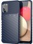 Thunder Serisi Yumuşak Tpu Twill Doku Tasarım Samsung Galaxy A02S (164.2X75.9X9.1MM)/GALAXY A02S (166.5X75.9X9.2MM) -Blue Için (Yurt Dışından) 1
