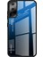 Samsung Galaxy S21 Artı 5g-Mavi/siyah Için Tpu Kenarı+Renk Gradyan Deseni Temperli Cam Kasa (Yurt Dışından) 1