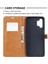 Samsung Galaxy A32 5G/M32 5g Renkli Kot Plicing Jeans Bez Yüzey Cüzdan Deri Telefon Kapak-Dark Mavi (Yurt Dışından) 3