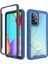 Samsung Galaxy A52 5g/4g Cover-Dark Blue Için Shockproof Clear Pc+Tpu Combo Koruyucu Kılıf (Yurt Dışından) 1