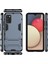 Samsung Galaxy A02S (164.2X75.9X9.1MM) Için Plastik+Tpu Hibrid Kasa Kickstand Kabuğu (Yurt Dışından) 4