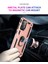 Samsung Galaxy A52 4G/5G/A52S 5g-Rose Gold Için Zırh Anti-Fall Metal Yüzük Kickstand Tasarım Hibrit Pc Tpu Kabuğu (Yurt Dışından) 5