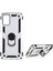 Samsung Galaxy A02S (166.5X75.9X9.2MM) Için Ring Kickstand Tasarımlı Pc+Tpu Hibrid Anti-Drop Telefon Kabuğu- (Yurt Dışından) 1
