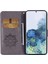 Baykuş Izi Rinestone Dekor Cüzdan Deri Kapak Samsung Galaxy S21 Fe-Grey (Yurt Dışından) 5