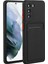 Samsung Galaxy S21+5G-BLACK Için Kart Yuvası ile Yumuşak Tpu Telefon Kılıfı Kapağı (Yurt Dışından) 1