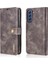 Samsung Galaxy S21 Fe Için Söndürülebilir 2'si Bir Arada Deri Cüzdan Kılıfı Stand Folio Manyetik Telefon Kapak-Grey (Yurt Dışından) 4