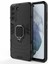 2-1 Arada Pc Tpu Cool Guard Hibrid Kapak Samsung Galaxy S21 Fe-Black Için Yüzük Tutucu Kickstand ile Iyi Korumalı Kılıf (Yurt Dışından) 1