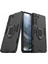 2-1 Arada Pc Tpu Cool Guard Hibrid Kapak Samsung Galaxy S21 Fe-Black Için Yüzük Tutucu Kickstand ile Iyi Korumalı Kılıf (Yurt Dışından) 2