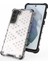 Samsung Galaxy S21 Fe-White Için Petek Deseni Tpu+Pc Hibrit Kılıf Mobil Telefon Koruyucusu (Yurt Dışından) 5