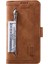 9 Kart Yuvaları Pu Deri+Tpu Katlanabilir Stand Cüzdan Telefon Kılıfı Kapak Samsung Galaxy S22+5G-BROWN Için Fermuar Cepi (Yurt Dışından) 2