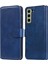 Samsung Galaxy S21 Fe-Mavi Stand Stand With Scraction Deri Cüzdan Cep Telefon Kılıfı (Yurt Dışından) 1