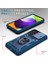 Slayt Kamera Kapağı Tasarım Hibrit Telefon Kılıf Kickstand Shell Samsung Galaxy A52S 5G/A52 4g/5g-Blue Için Kart Tutucu ile (Yurt Dışından) 5