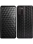 Samsung Galaxy A02S (166.5X75.9X9.2MM) Için Baskılanan Rhombus Pu Deri Cüzdan Kılıfı Standı Standı Kabuk-Black (Yurt Dışından) 1