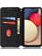 Samsung Galaxy A02S (166.5X75.9X9.2MM) Için Baskılanan Rhombus Pu Deri Cüzdan Kılıfı Standı Standı Kabuk-Black (Yurt Dışından) 5