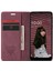 Samsung Galaxy A02S (166.5X75.9X9.2MM) Pu Deri Cüzdan Kasası Gizli Manyetik Emilim Özelliği Flip Kapak-Kırmızı (Yurt Dışından) 2