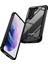 Samsung Galaxy S22+5G Için Cep Telefonu Kılıfı, Çizilmeye Dayanıklı Pc+Tpu Hibrit Koruyucu Kapak Kılıfı Kayış-Kara/siyah (Yurt Dışından) 2