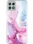 Samsung Galaxy A22 5g (Ab Versiyonu) Yumuşak Tpu Telefon Geri Kapak Imd Mermer Desen Koruyucu Vaka Pembe/mavi (Yurt Dışından) 1