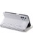 005 Samsung Galaxy A32 5G/M32 5g Fermuar Cep Tasarım Telefon Stand Cüzdan Pu Deri Kapak Rhombus Doku Koruyucu Kılıf Koruyucu Kılıf Strap-White (Yurt Dışından) 5
