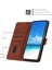 Samsung Galaxy S22 5g Için Kalp Şekli Baskı Kılıfı, Cilt Touch Hissed Hisset Anti-Shock Pu Deri Deri Çift Taraflı Manyetik Toka Cüzdan Stand Kabuğu Strap-Brown (Yurt Dışından) 3