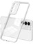 Samsung Galaxy S22+5G Şeffaf Damla Geçirmez Tpu Telefon Kılıfı Kamera Lens Koruma-Beyaz (Yurt Dışından) 1