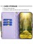 Samsung Galaxy S22+5GIM Baskılı Eşkenar Dörtgen Desenli, Fermuarlı Cep Flip Standı Mat Pu Deri Cüzdan Kapak-Mor (Yurt Dışından) 3