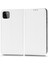 Samsung Galaxy A22 5g (Ab Versiyonu) Izgara Doku Pu Pu Deri Katlanabilir Stand Kılıfı Manyetik Otomatik Emzik Cep Telefonu Cüzdan Kapak-Beyaz (Yurt Dışından) 1